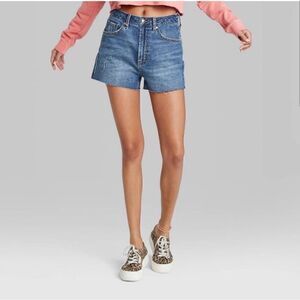 Wild Fable Blue Jean Mom Shorts High Rise Size 18